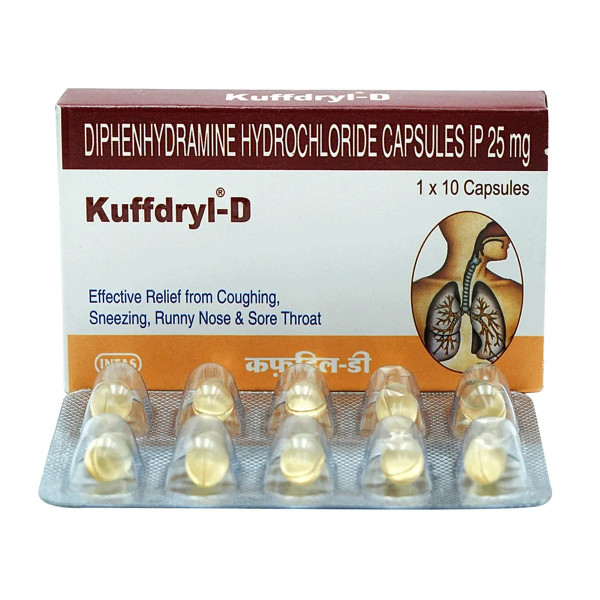 베나드릴 디펜히드라민 Kuffdryl D 25mg